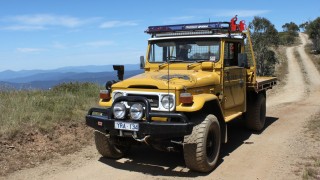 Tradesman's LandCruiser 40 Series in the Victorian high country.