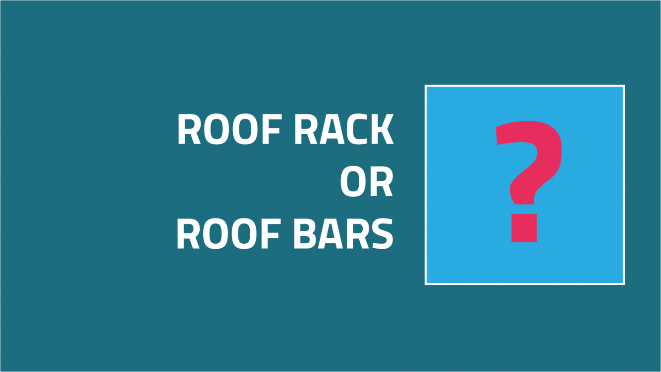 Banner with text "Roof rack or Roof bars"